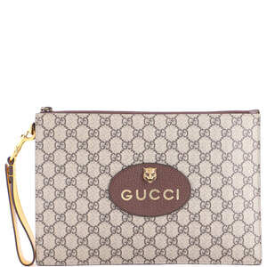 Gucci Neo Vintage Wristlet Pouch Gg #193641G89B